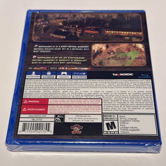 Desperados III Sony PS4 Playstation 4 Factory Sealed - Picture 2 of 3